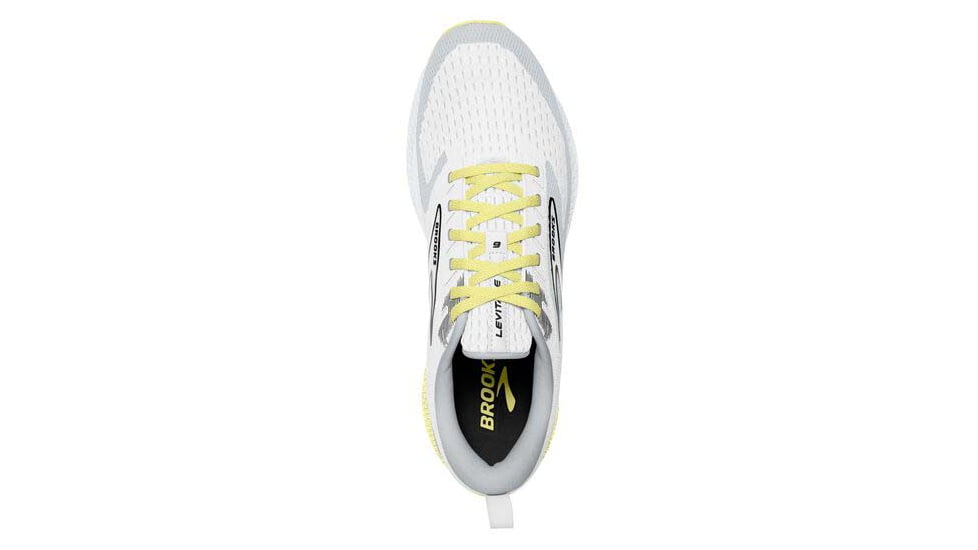 Brooks Levitate 6 Running Shoes - Womens, Medium, White/Oyster/Yellow, 8.0, 1203831B137.080