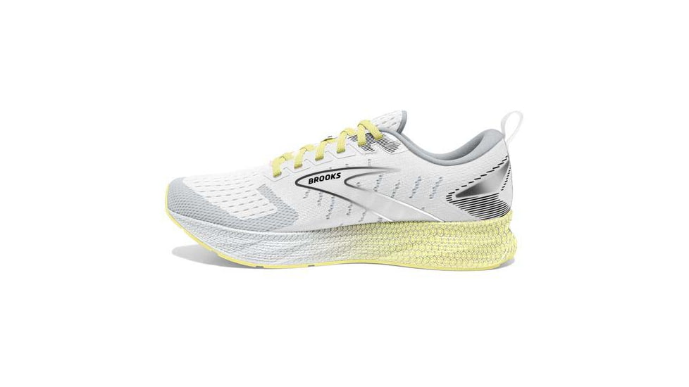 Brooks Levitate 6 Running Shoes - Womens, Medium, White/Oyster/Yellow, 8.0, 1203831B137.080