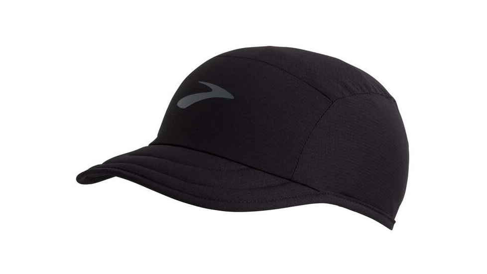 Brooks Lightweight Packable Hat, Black, OSFA, 280458001.010
