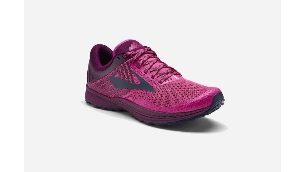 Brooks Mazama 2 Trailrunning Shoes, Pink/Plum/Navy, 10.5 US, Medium, 1202671B641.105
