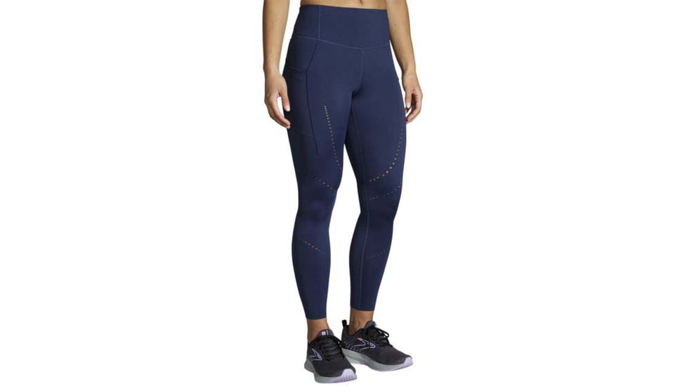 Brooks Method 7/8 Tight - Womens, Navy, L, 221524451.035