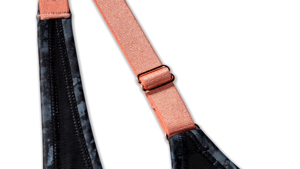 Brooks Moving Comfort FastForward Crossback Bra - Womens, Black Marble/Rose Gold, S, 300633089.025