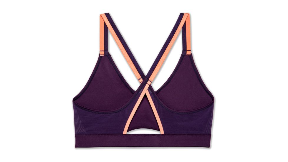 Brooks Moving Comfort FastForward Free Bra - Womens, Berry/Rose Gold, S, 300636543.025