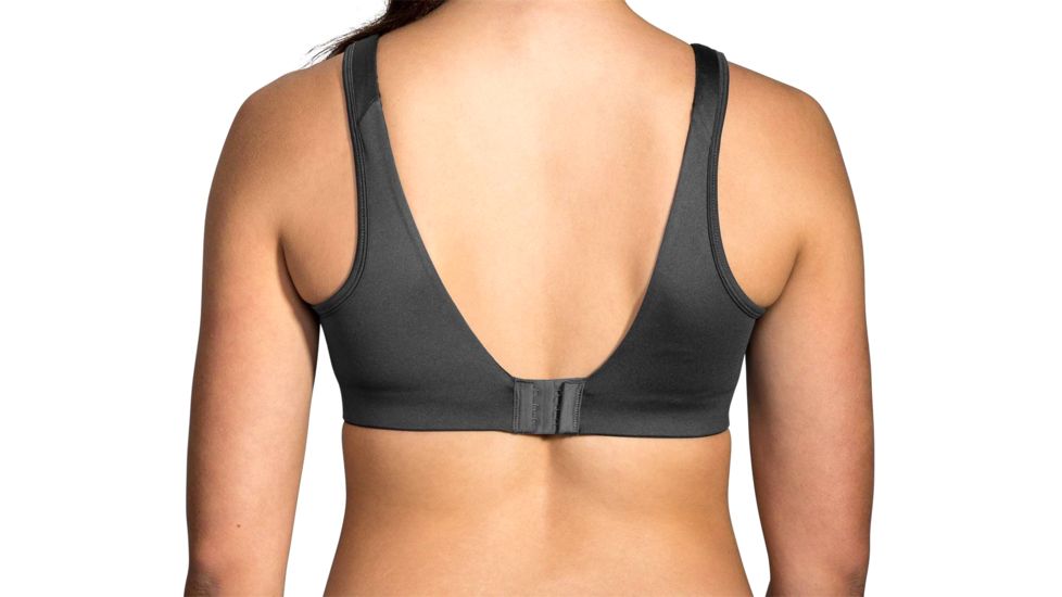Brooks Moving Comfort Fiona Bra - Womens, Black/Asphalt, 32-D, 350064019.0321D