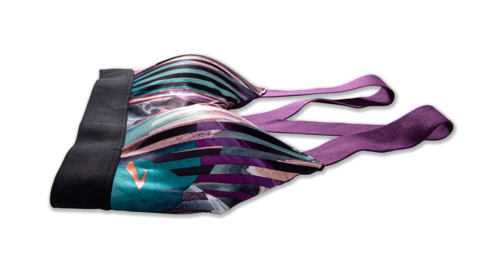 Brooks Moving Comfort Hot Shot Bra - Womens, Berry Canyon/Black/Berry, XL, 300638578.04