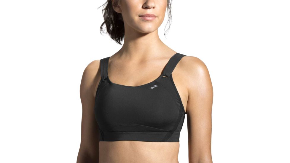 Brooks Moving Comfort Jubralee Bra - Womens, Black, 34-D, 350042001.0341D
