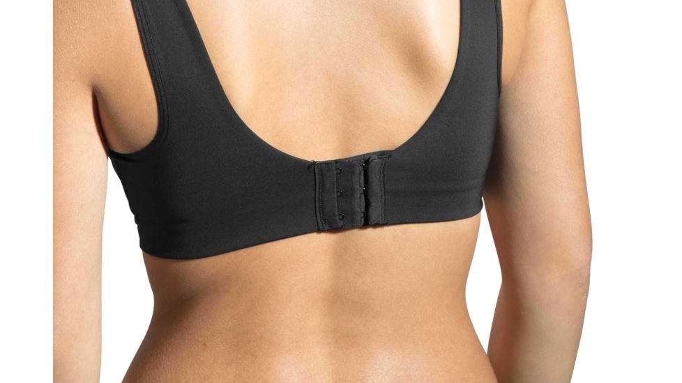 Brooks Moving Comfort Jubralee Bra - Womens, Black, 34-D, 350042001.0341D