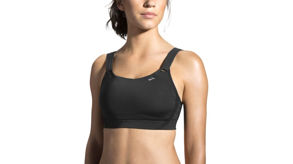 Brooks Moving Comfort Jubralee Bra - Womens, Black, 34-D, 350042001.0341D