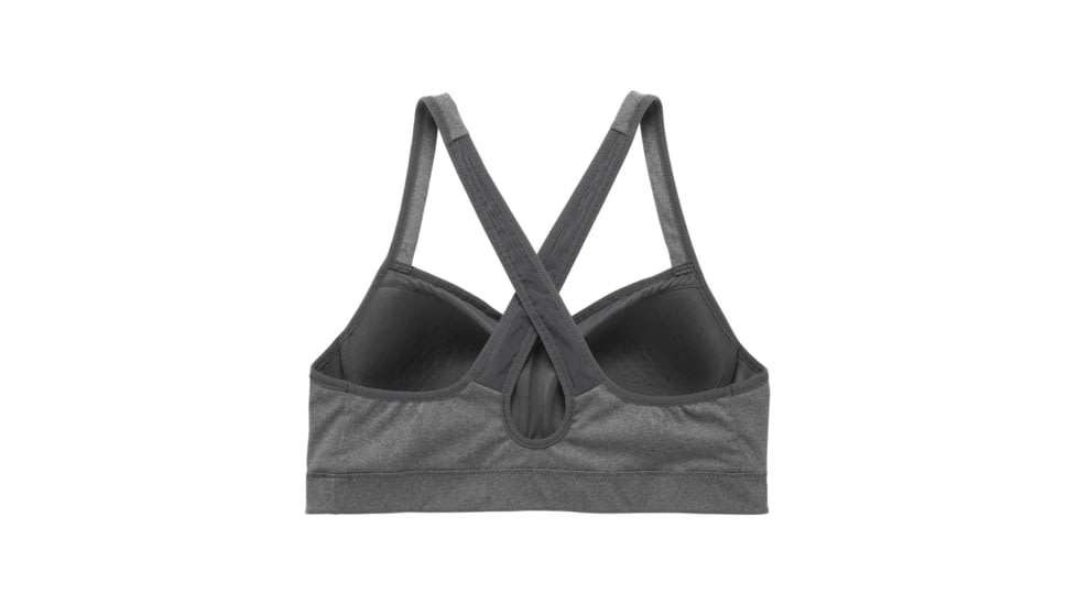 Brooks Moving Comfort UpRise Crossback Bra - Womens, Heather Asphalt, M, 300614020.03
