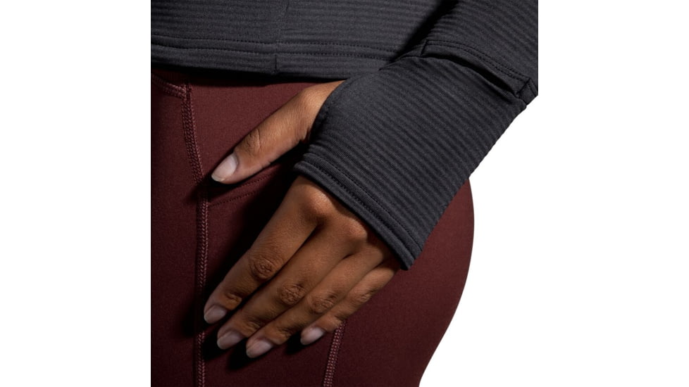 Brooks Notch Thermal Long Sleeve 2.0 - Womens, Medium, Black, 221567001.030