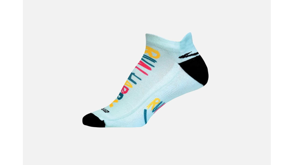 Brooks Pacesetter Tab Sock, Run Happy, Large 741497-Run Happy-L