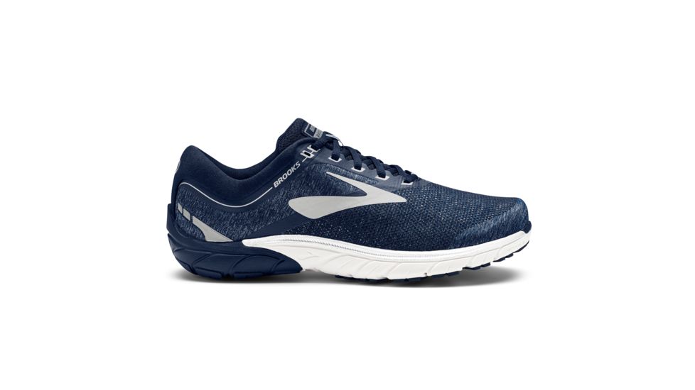 Brooks PureCadence 7 Men's Road Running Shoe, Peacoat/Silver/White, 110274 483