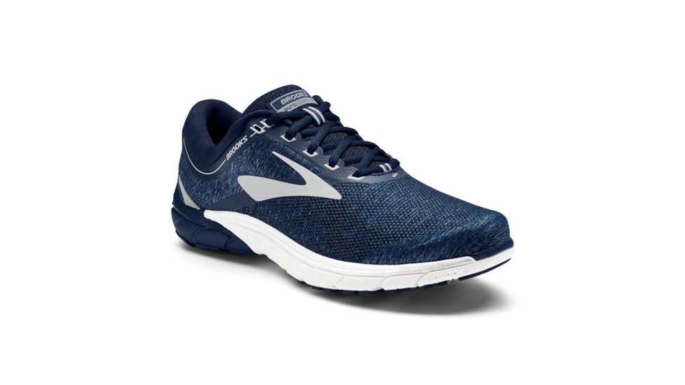 Brooks PureCadence 7 Men's Road Running Shoe, Peacoat/Silver/White, 110274 483