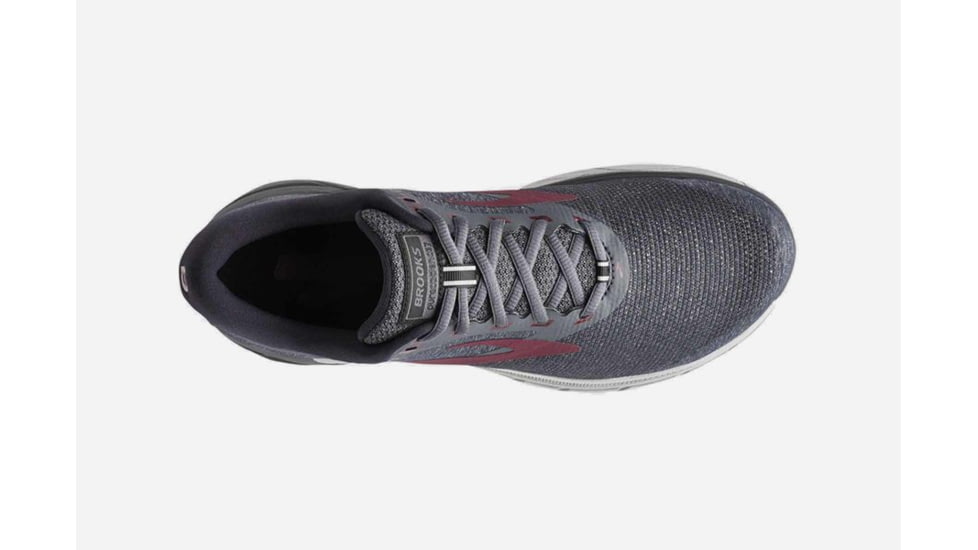 Brooks PureCadence 7 Mens Road Running Shoes, Ebony/Dark Red/Black, 8.5 US, Medium, 1102741D012.085