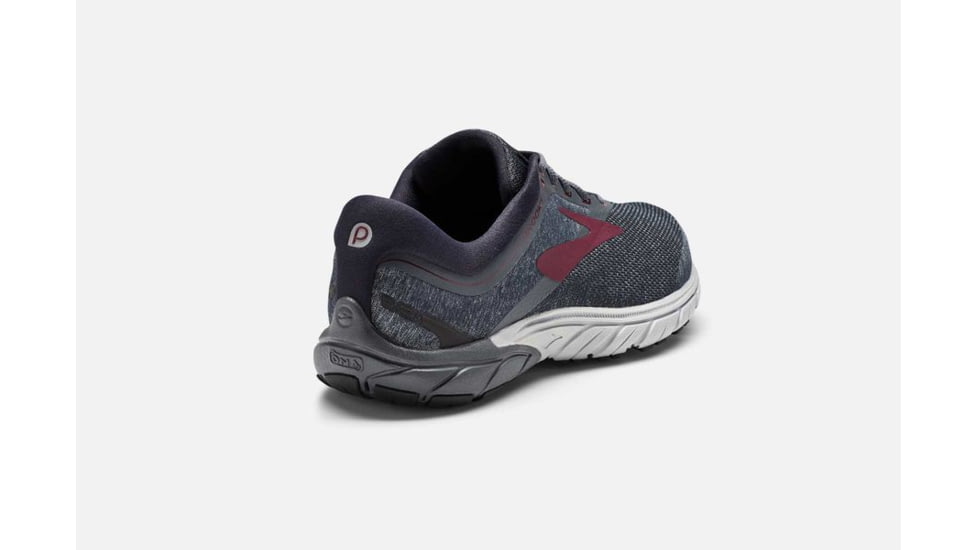 Brooks PureCadence 7 Mens Road Running Shoes, Ebony/Dark Red/Black, 8.5 US, Medium, 1102741D012.085