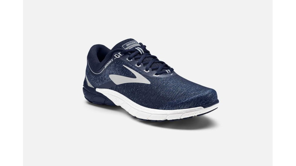 Brooks PureCadence 7 Mens Road Running Shoes, Peacoat/Silver/White, 12.5 US, Medium, 1102741D483.125