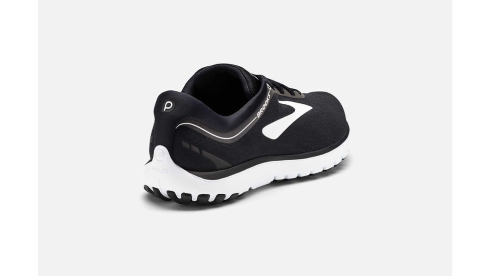 Brooks PureFlow 7 Mens Road Running Shoes, Black/White, 9.5 US, Medium, 1102751D048.095