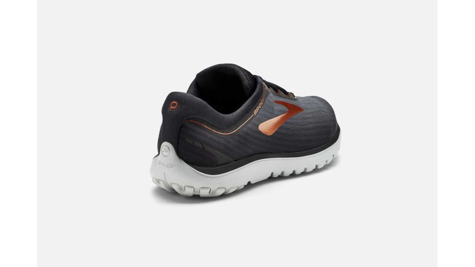 Brooks PureFlow 7 Mens Road Running Shoes, Grey/Black/Copper, 7 US, Medium, 1102751D045.070