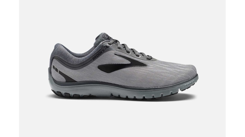 Brooks PureFlow 7 Mens Road Running Shoes, Grey/Grey/Black, 14 US, Medium, 1102751D056.140