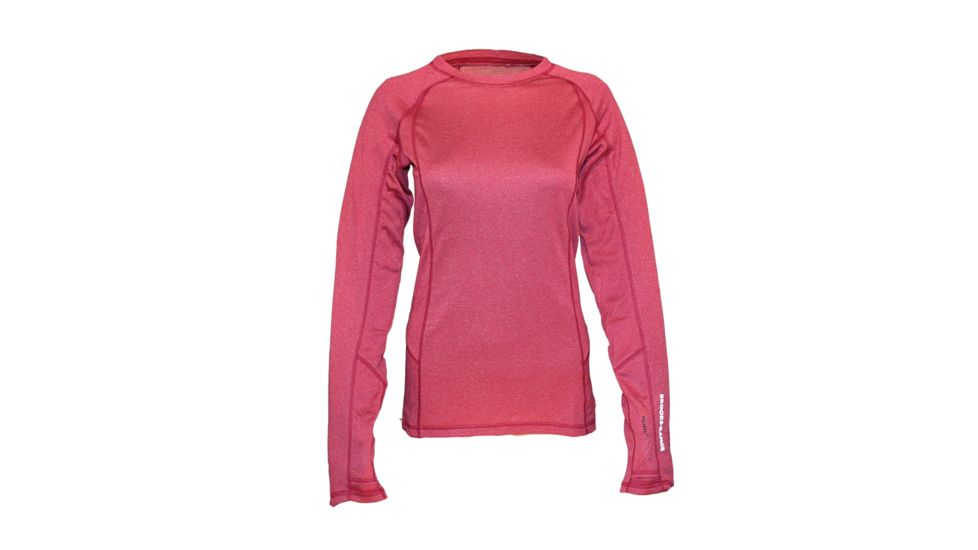 Wool Long Sleeve Shirt - Womens-Deep Fuchsia-Medium