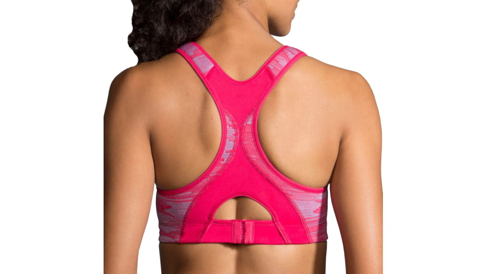 Brooks Rebound Racer Sports Bra, Dahlia Ikat Jacquard, 32 C, 350037690.0321C