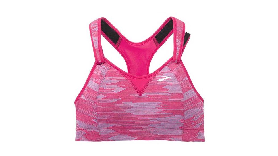 Brooks Rebound Racer Sports Bra, Dahlia Ikat Jacquard, 34 C, 350037690.0341C