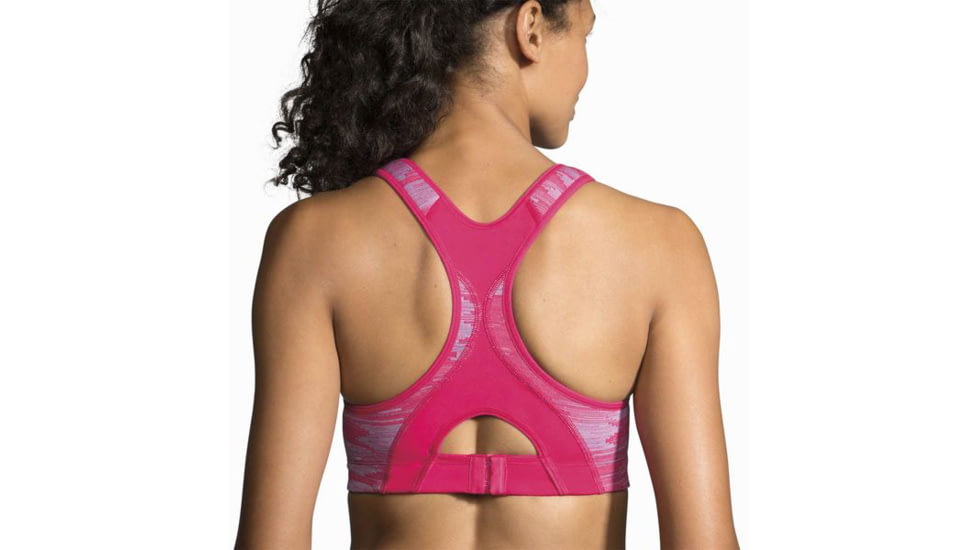 Brooks Rebound Racer Sports Bra, Dahlia Ikat Jacquard, 34 C, 350037690.0341C