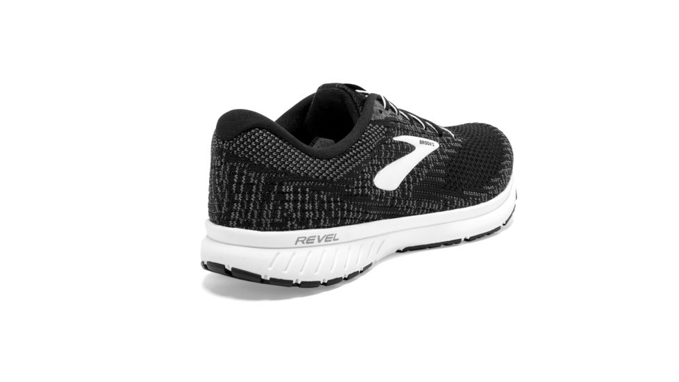 Brooks Revel 3 - Womens, Black/Blackened Pearl/White, Medium, 9.5, 1203021B012.095