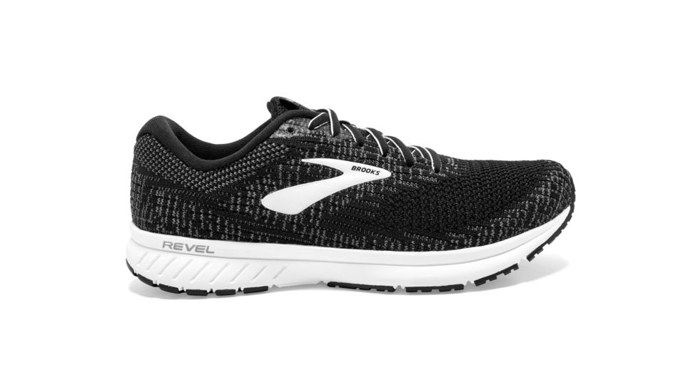 Brooks Revel 3 - Womens, Black/Blackened Pearl/White, Medium, 9.5, 1203021B012.095