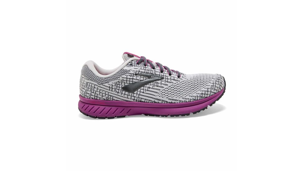 Brooks Revel 3 - Womens, Grey/Primer/Hollyhock, Medium, 6.5, 1203021B034.065