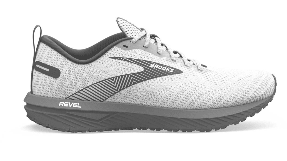 Brooks Revel 6 Running Shoes - Womens, Medium, White/Black, 5.5, 1203861B121.055