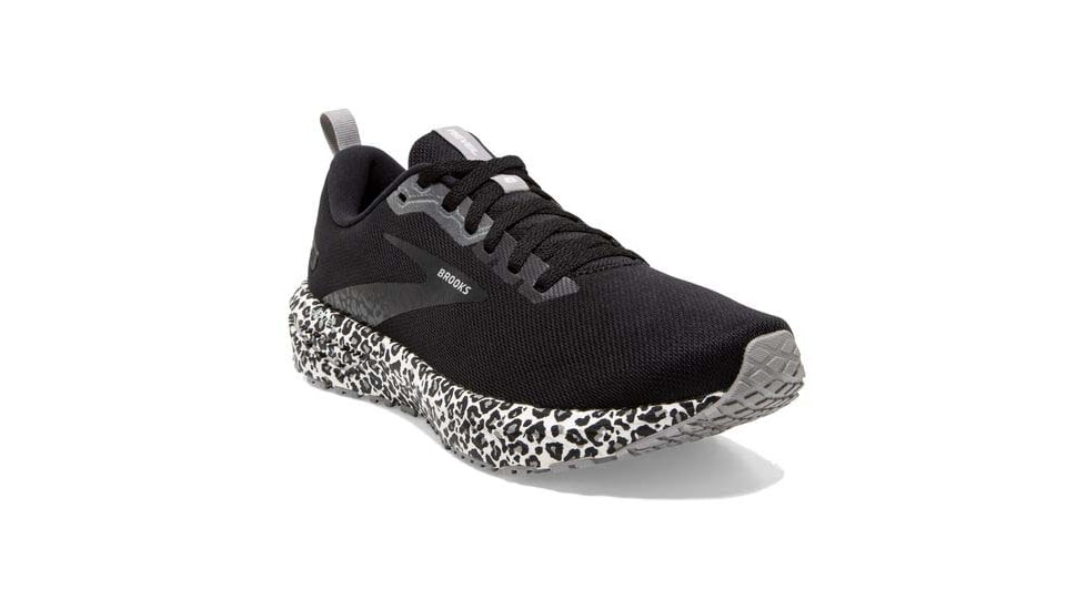 Brooks Revel 6 Running Shoes - Womens, Medium, White/Black/Alloy, 7.0, 1203861B116.070