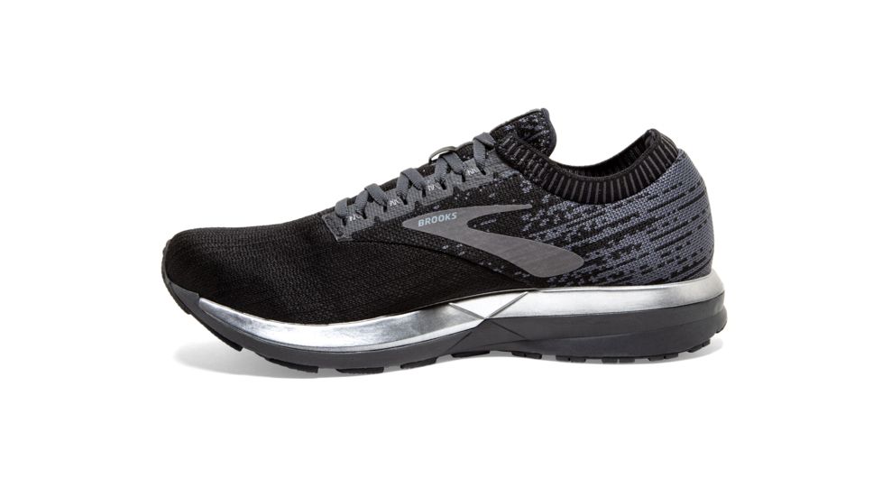 Brooks Ricochet - Mens, Black/Black/Ebony, Medium, 9.5, 1102931D057.095