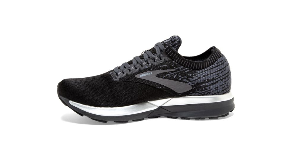 Brooks Ricochet - Womens, Black/Black/Ebony, Medium, 10.0, 1202821B057.100