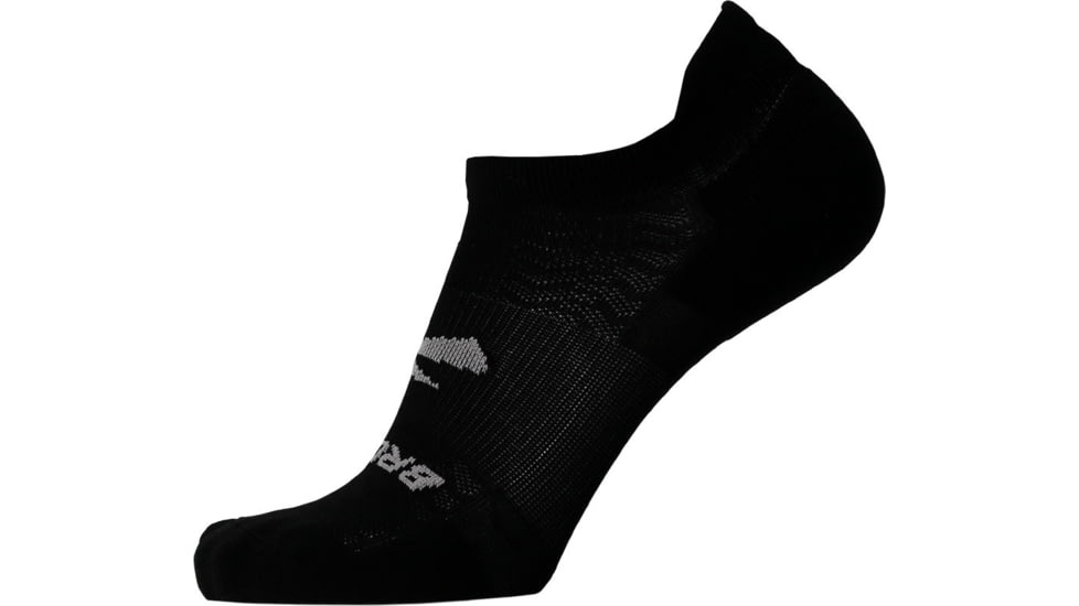 Brooks Run-In No Show Sock, Black, M, 280501001.030