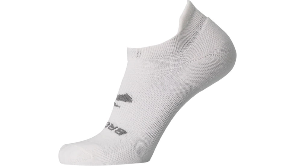 Brooks Run-In No Show Sock, White, XL, 280501100.040