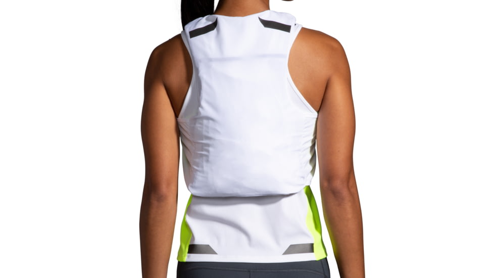 Brooks Run Visible Convertible Jacket - Womens, White/Asphalt/Nightlife, S, 221560134.025