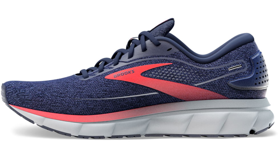 Brooks Trace 2 Running Shoes - Mens, Peacoat/Grey/Red, 14.0, 1103881D420.140