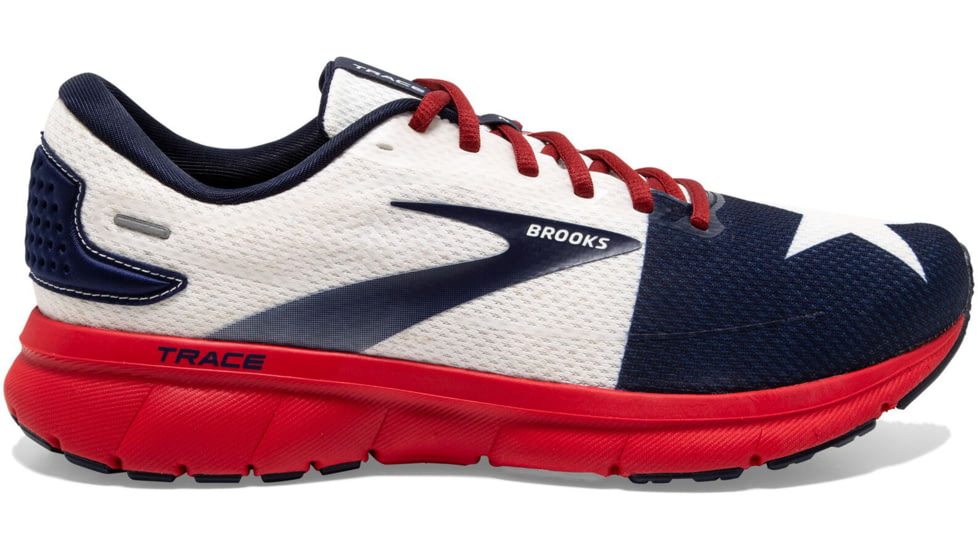 Brooks Trace 2 Running Shoes - Mens, Red/White/Navy, 12.0, 1103881D689.120