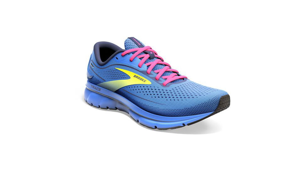 Brooks Trace 2 Running Shoes - Womens, Medium, Blue/Pink/Nightlife, 11.5, 1203751B449.115