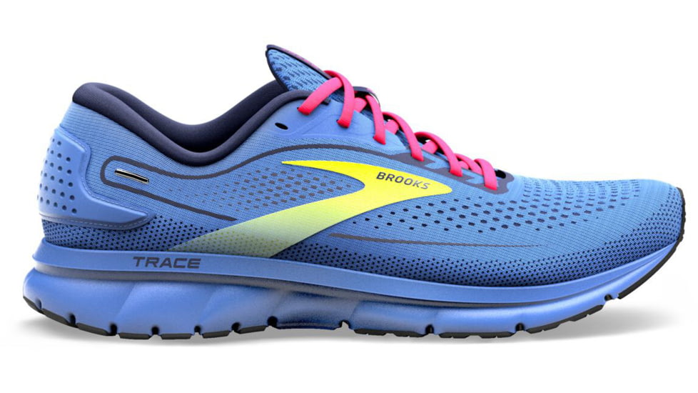 Brooks Trace 2 Running Shoes - Womens, Medium, Blue/Pink/Nightlife, 11.5, 1203751B449.115