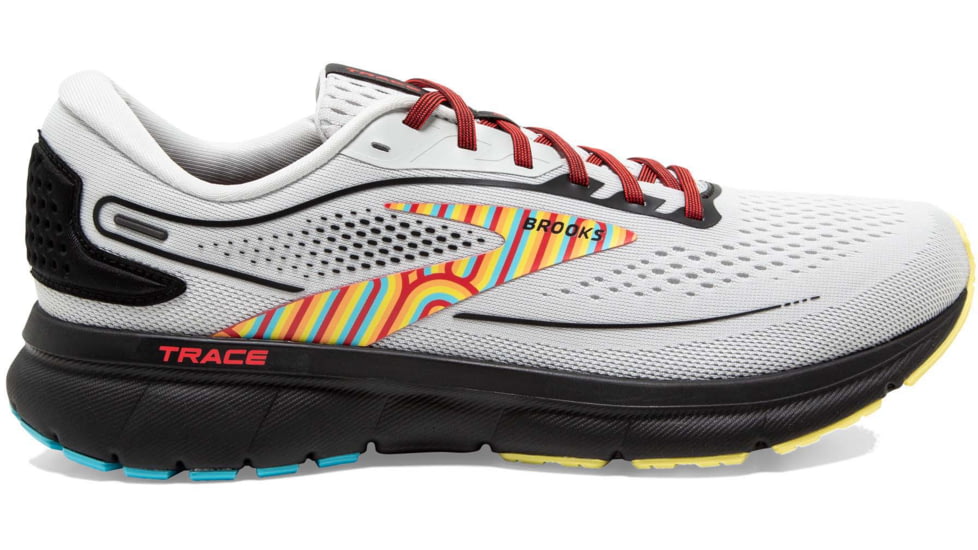 Brooks Trace 2 Running Shoes - Womens, Medium, Grey/Black/Limelight, 9.5, 1203751B163.095