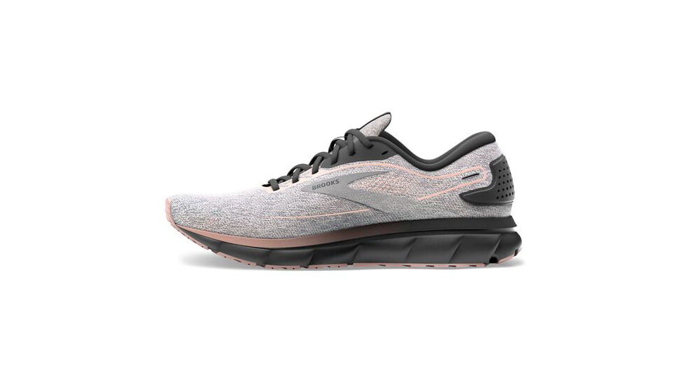 Brooks Trace 2 Running Shoes - Womens, Medium, Grey/Blackened Pearl/Peach, 12.0, 1203751B002.120