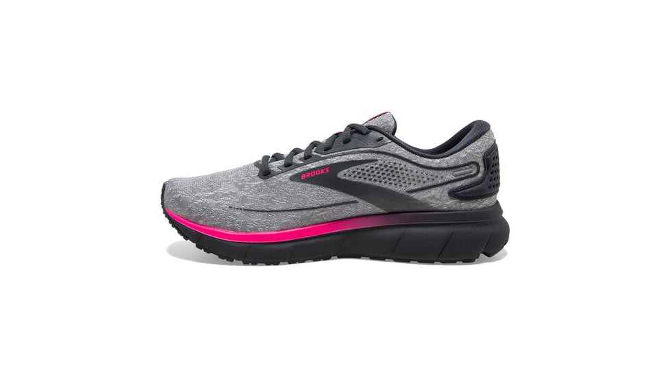 Brooks Trace 2 Running Shoes - Womens, Medium, Oyster/Ebony/Pink, 5.0, 1203751B038.050