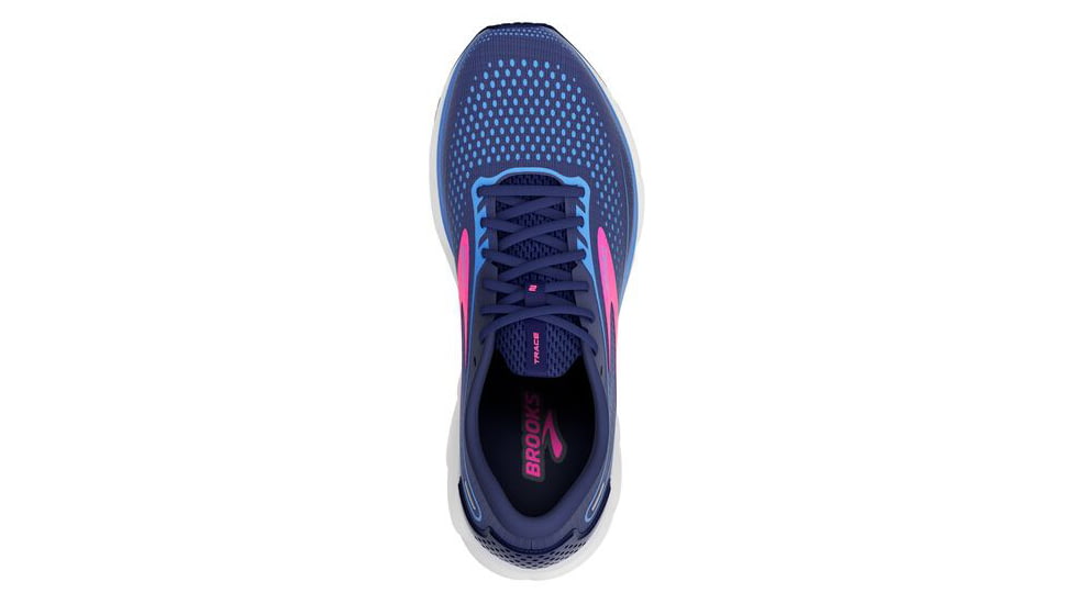 Brooks Trace 2 Running Shoes - Womens, Medium, Peacoat/Blue/Pink, 5.0, 1203751B460.050