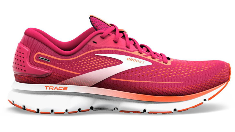 Brooks Trace 2 Running Shoes - Womens, Medium, Sangria/Red/Pink, 12.0, 1203751B630.120