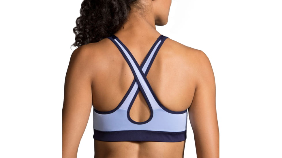 Brooks UpLift Crossback Sports Bra, Seaglass/Navy, Small, 300616440.025