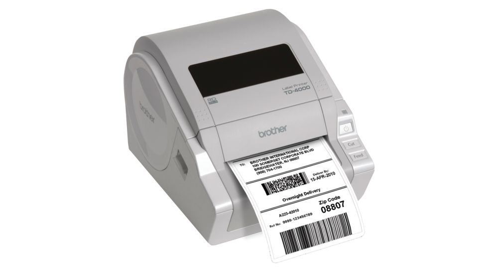 Brother Mobile Solutions TD-4000 Desktop Barcode Printer TD4000 In Use