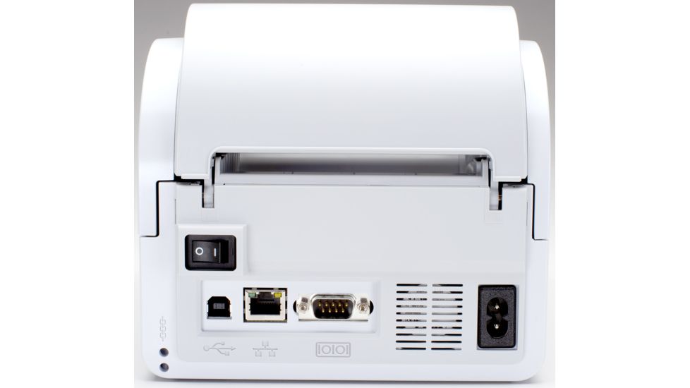 Brother Mobile Solutions TD-4100N Desktop Barcode Network Printer TD4100N Back View