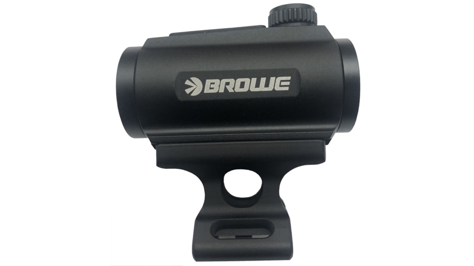 BROWE 1x20 2 MOA Red Reflex Optic with 1/3 Co-Witness Mount, Black, One Size, BRO-2MOA-1/3